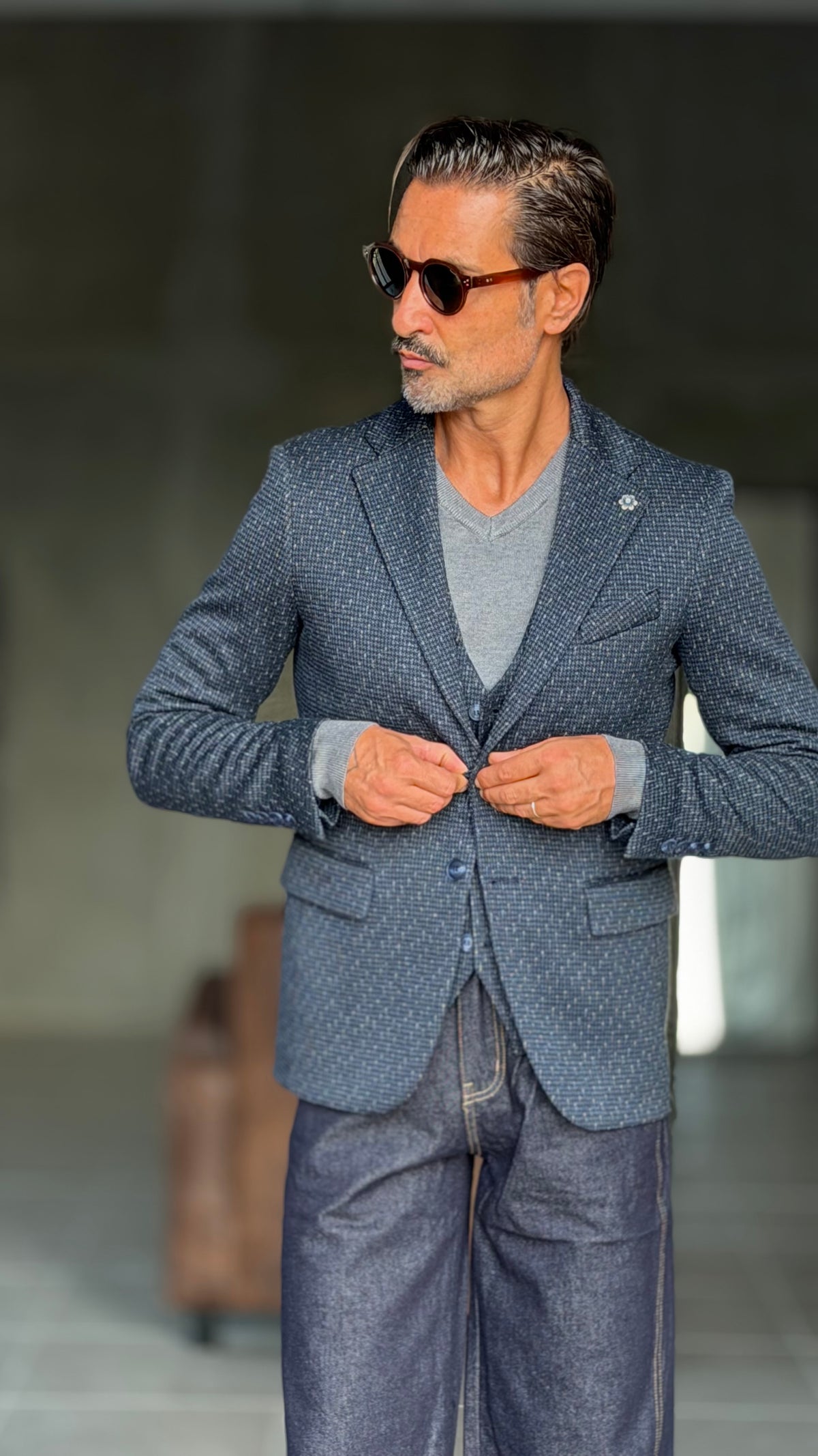 GIACCA XAGON MICROFANTASIA BLU