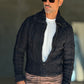 WHITE VISCOSE TROUSERS WITH REGULAR BOTTOM