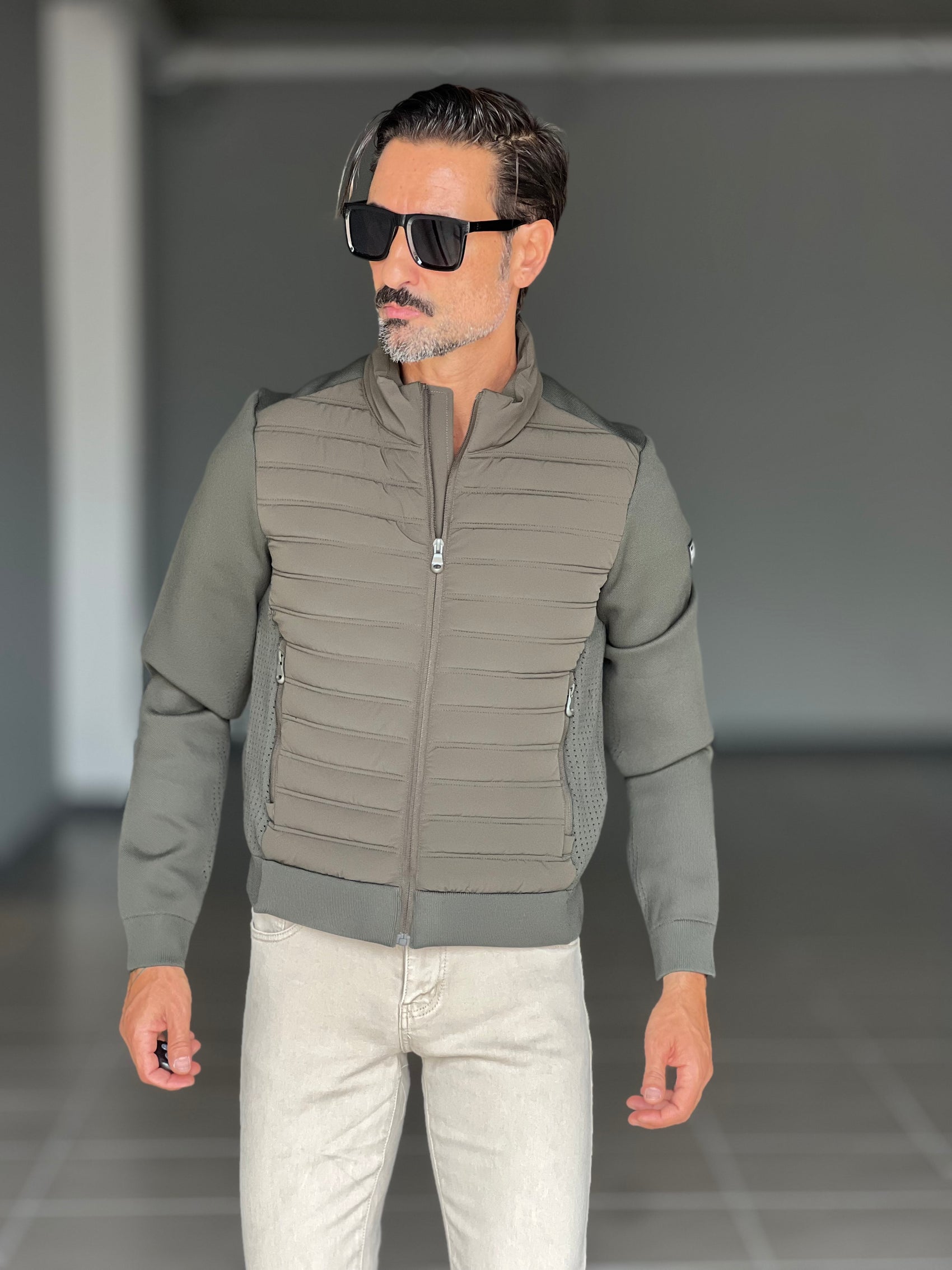 *PIUMINO VERDE MANICA IN MAGLIA BL11