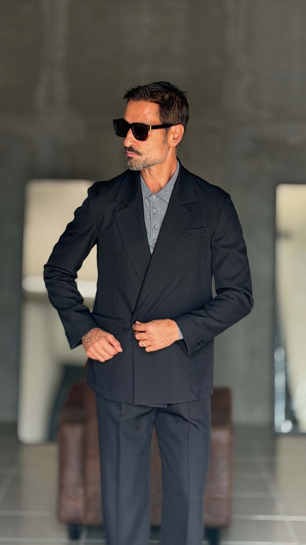 ABITO NERO OVERFIT  VISCOSA E MISTI 341