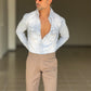 BLACK CHAIN ​​VISCOSE TROUSERS