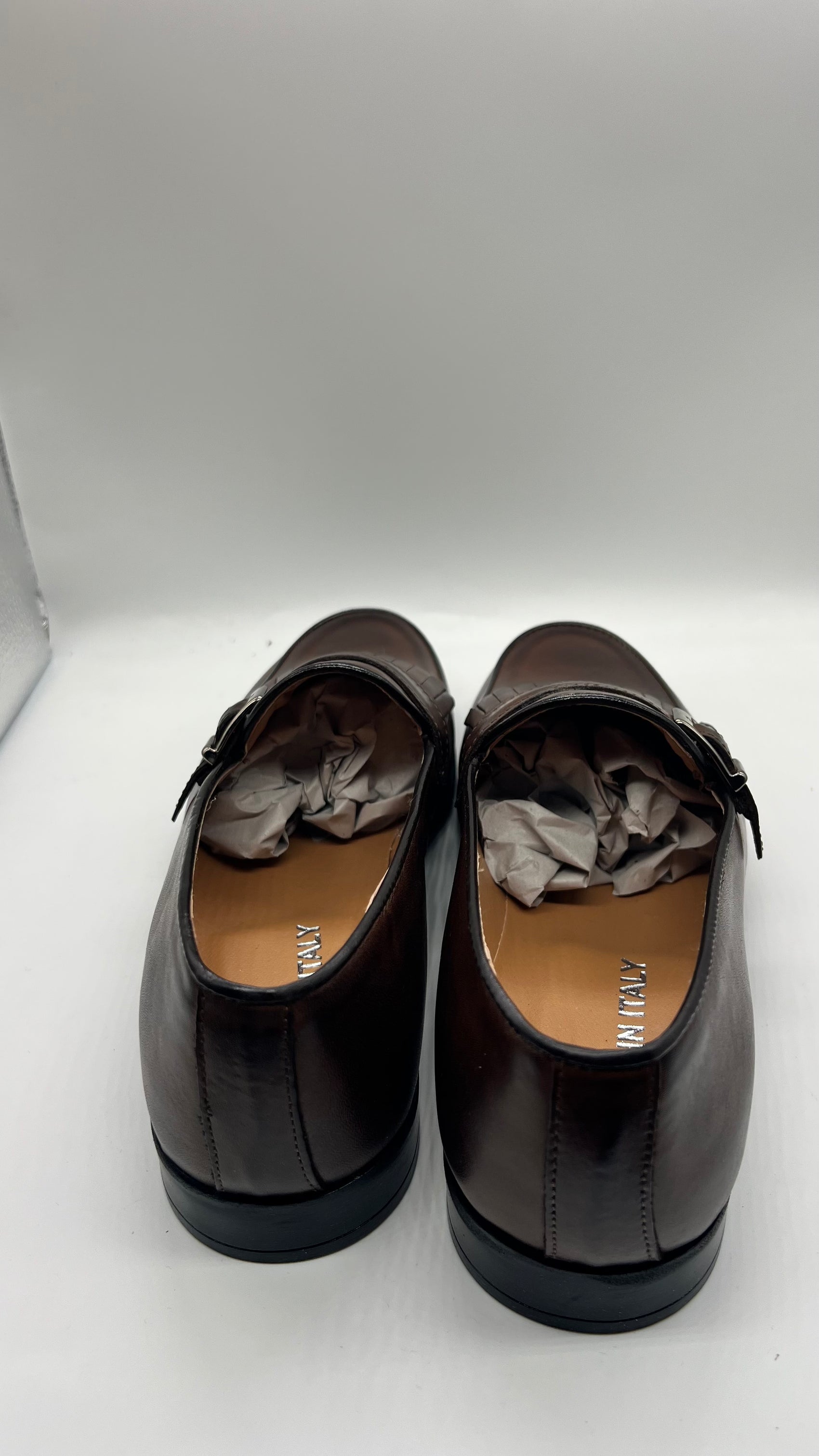 DOUBLE BUCKLE BLACK SUEDE LOAFERS