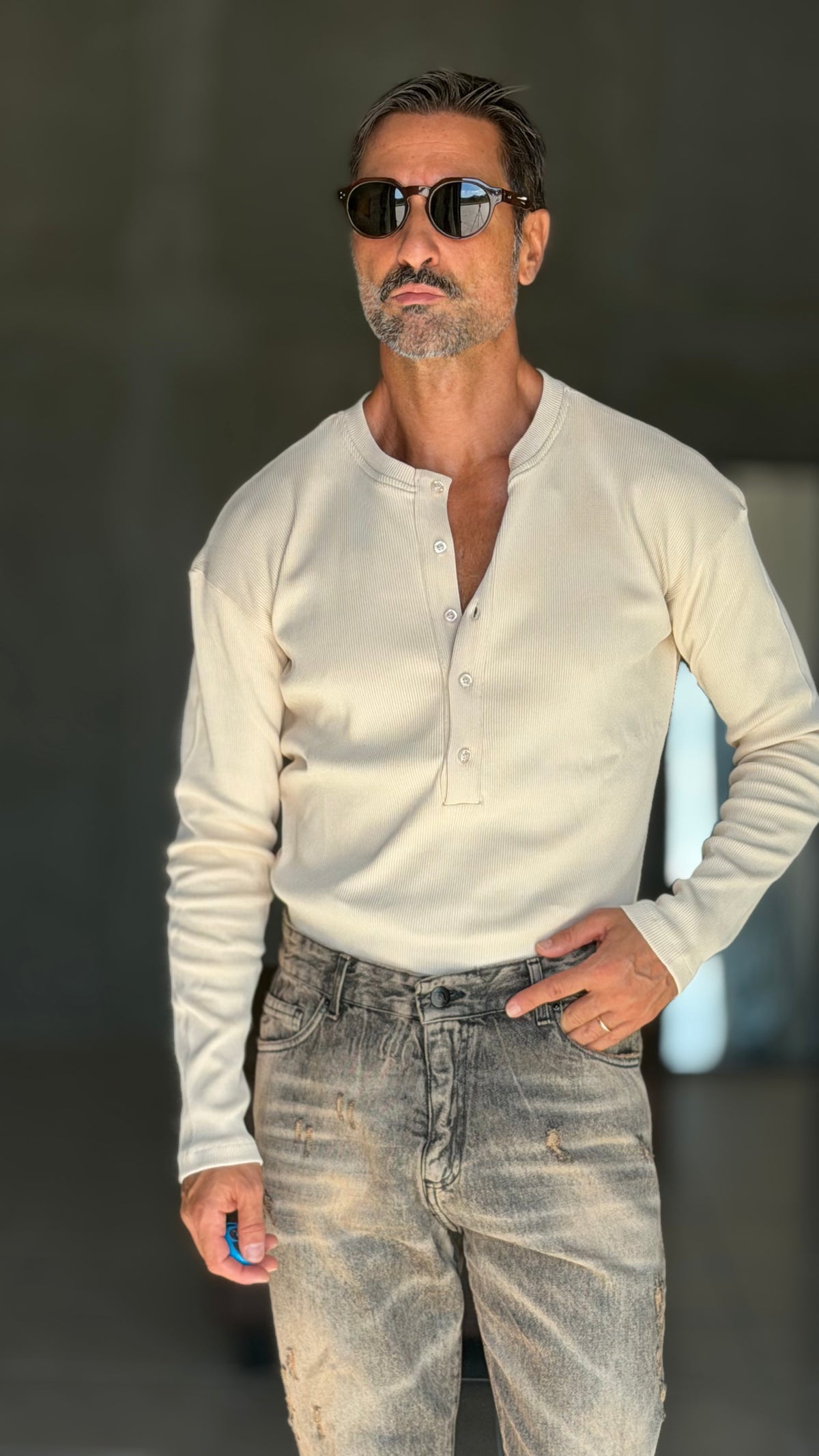 MAGLIA SERAFINO CREMA DERBY COSTINA