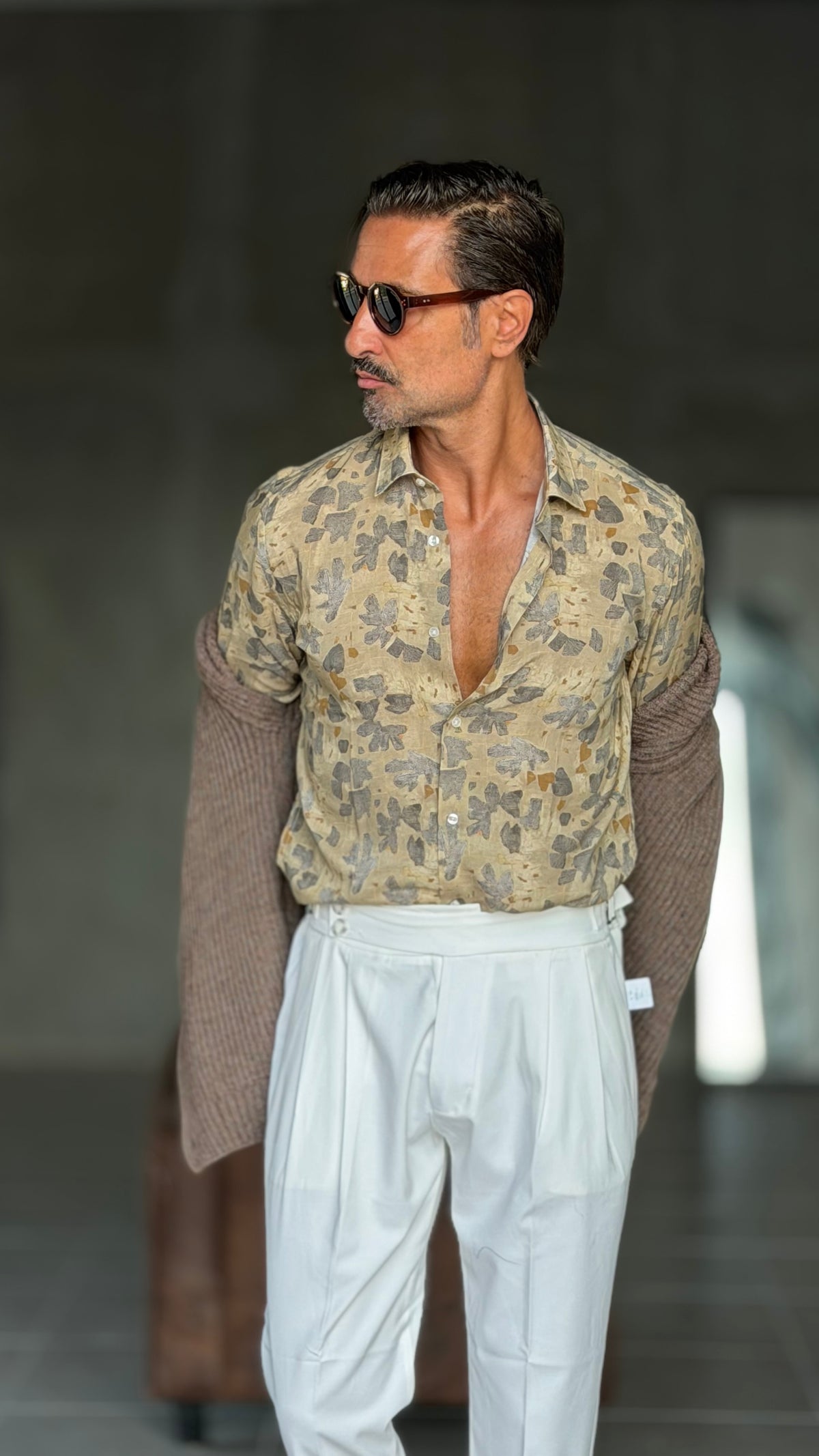CAMICIA  XAGON FANTASIA BEIGE