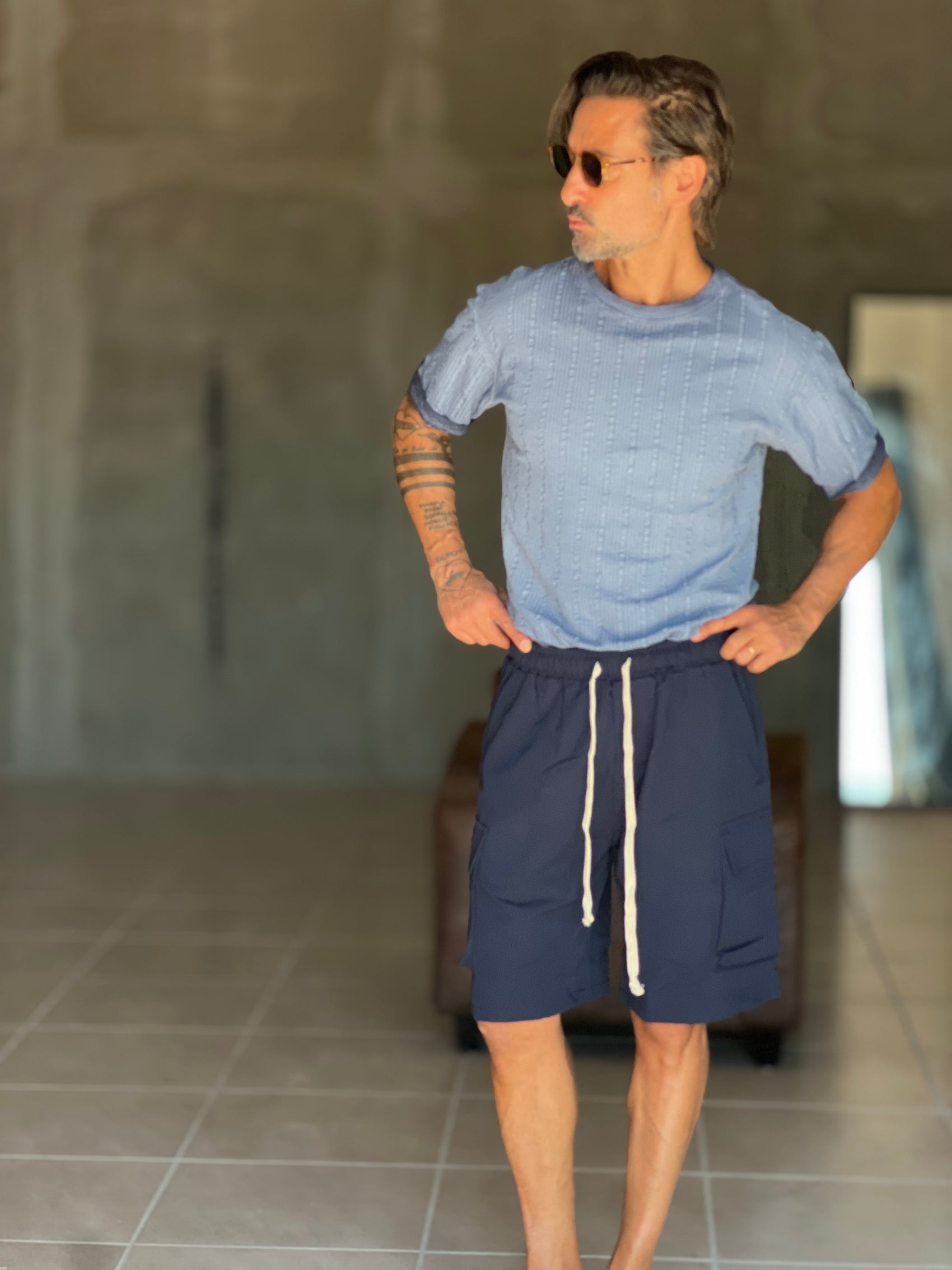 BERMUDA BLU CARGO OVER FIT