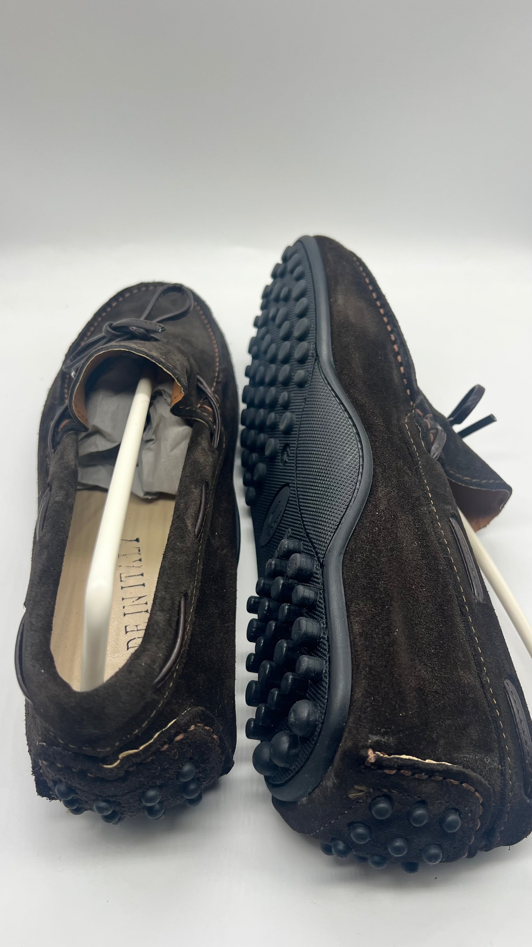 DOUBLE BUCKLE BLACK SUEDE LOAFERS