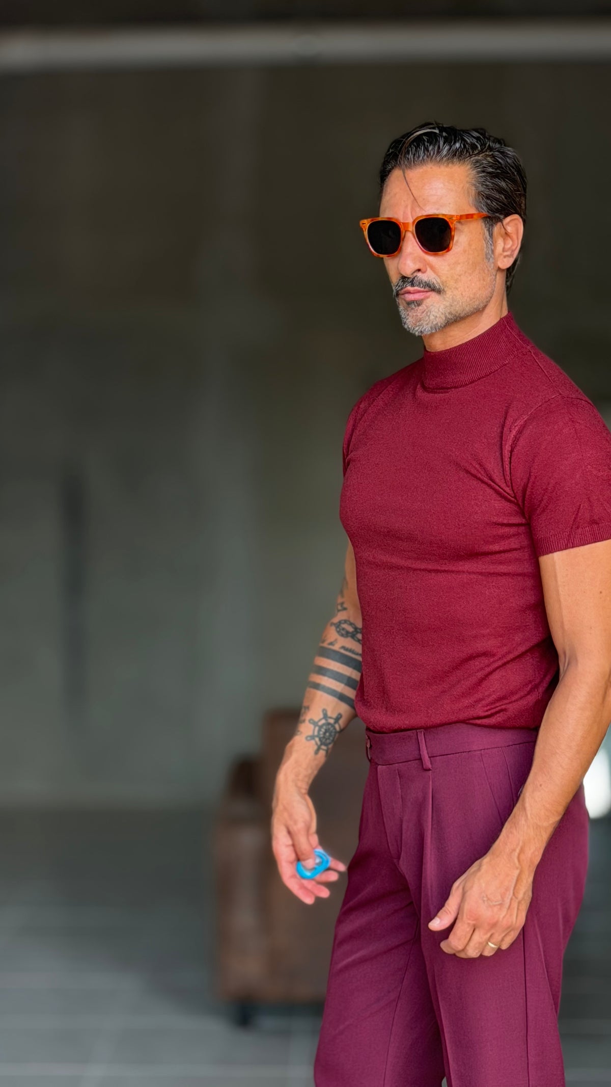 MEZZOCOLLO  COLOR VINO VISCOSA