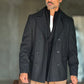 BLUE HIGH NECK COAT