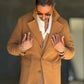 BLUE HIGH NECK COAT