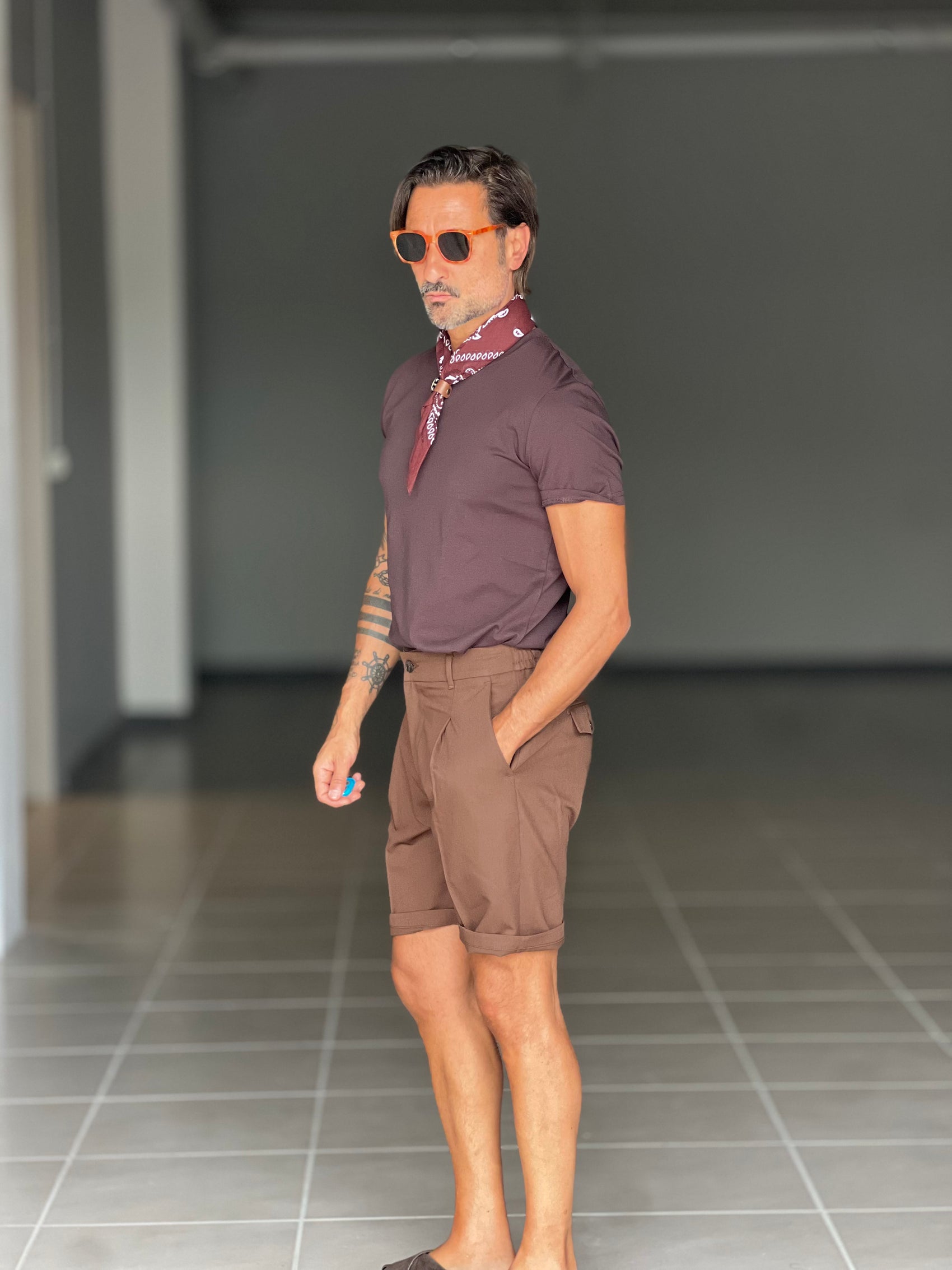 BERMUDA MORO PINCES COTONE 553