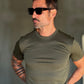NEW T SHIRT VERDE   EFFETTO FILO DI SCOZIA