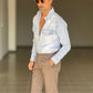 BLACK CHAIN ​​VISCOSE TROUSERS