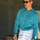 WHITE VISCOSE TROUSERS WITH REGULAR BOTTOM