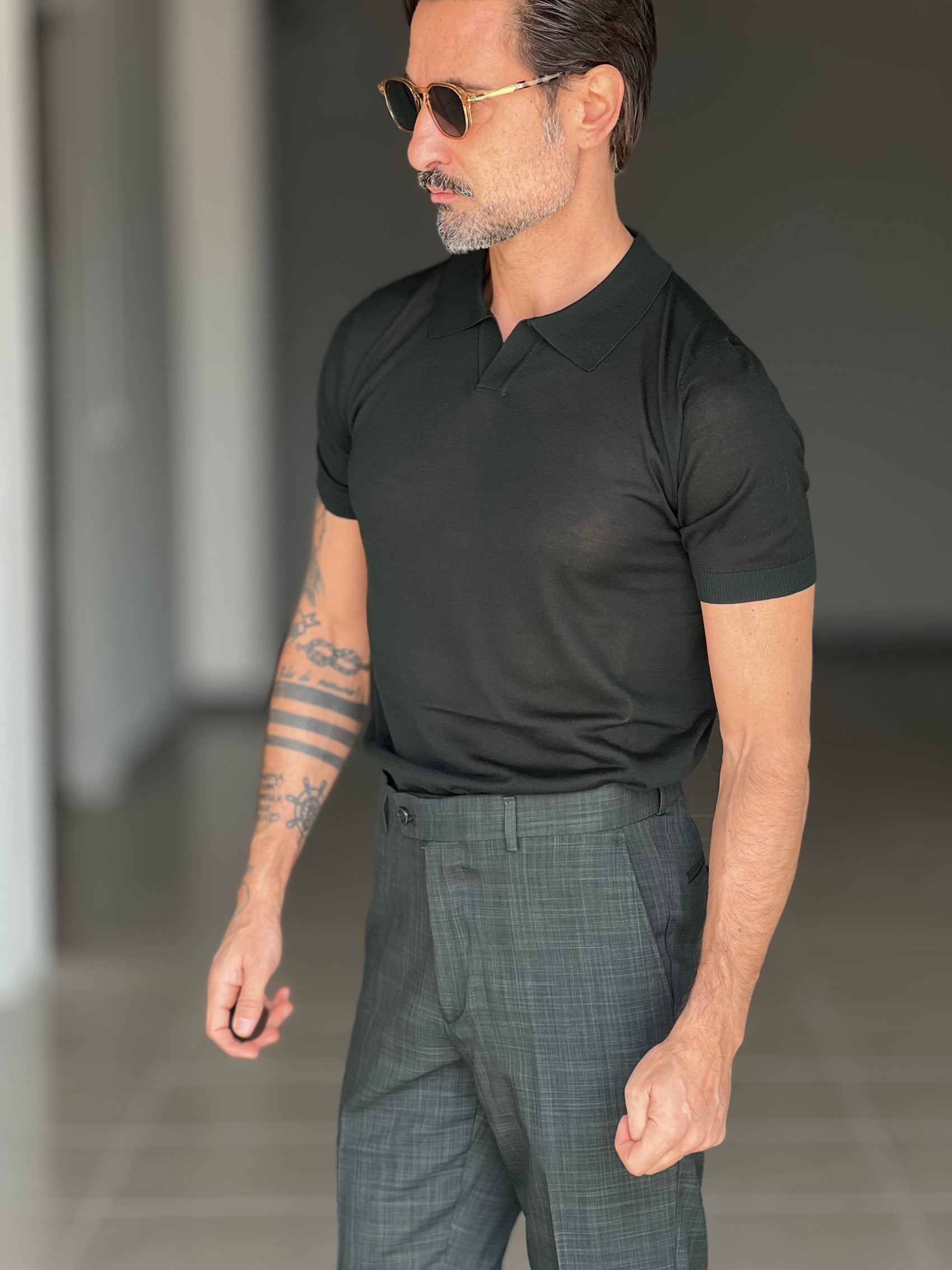 WHITE VISCOSE TROUSERS WITH REGULAR BOTTOM