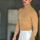 WHITE VISCOSE TROUSERS WITH REGULAR BOTTOM