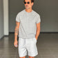 BERMUDA GRIGIO CHIARO  COMFORT FIT