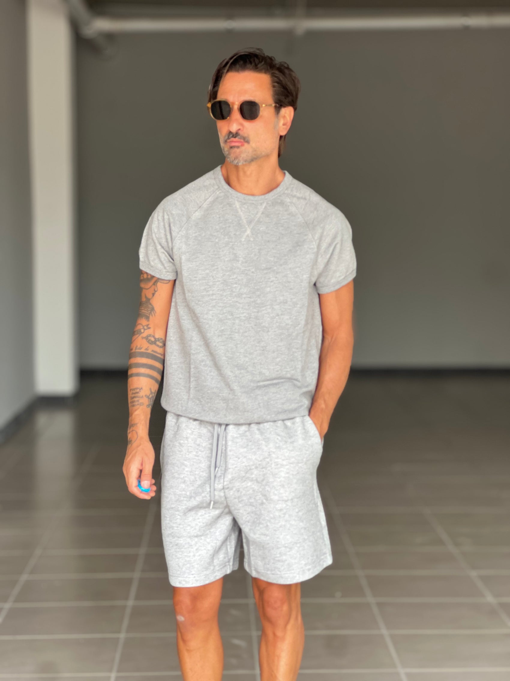 BERMUDA GRIGIO CHIARO  COMFORT FIT