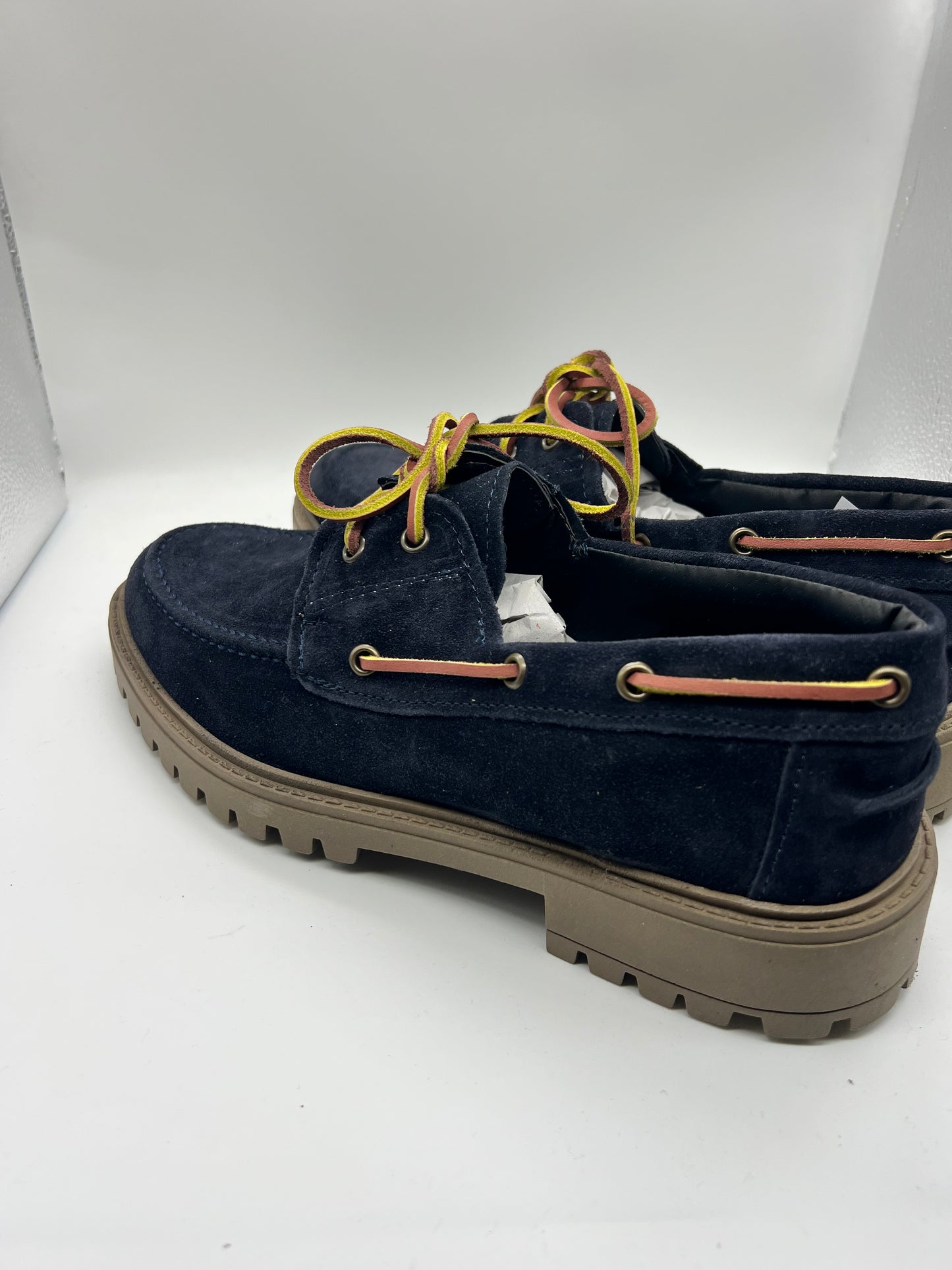 STRINGATA CAMOSCIO BLU MODELLO BARCA