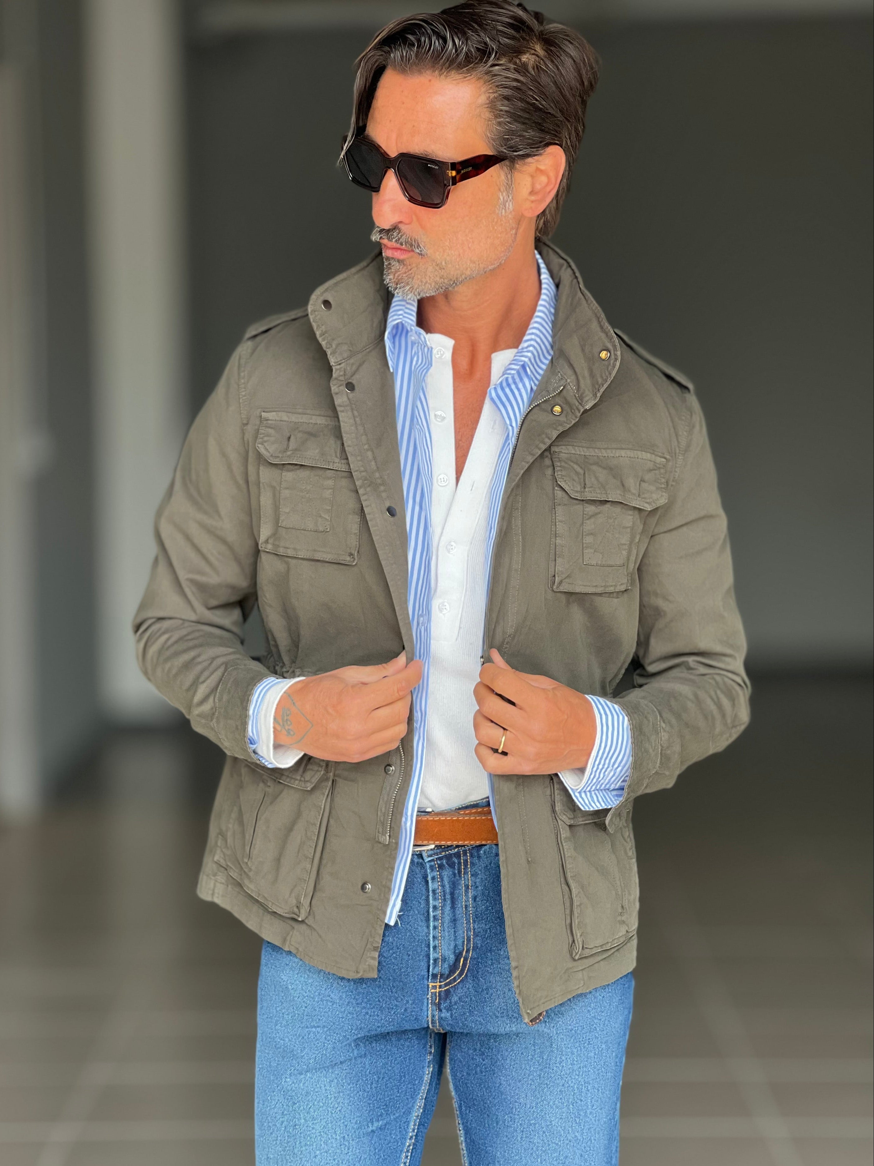 FILLJACKET VERDE COTONE HAPPER