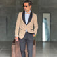 ABITO  SMOKING CAMMELLO  REVER NERO PANTALONE NERO