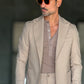 GIACCA MONOPETTO BEIGE BL11 FETTO FLANELLA 168 (ABBINABILE AL PANTALONE BEIGE 168)