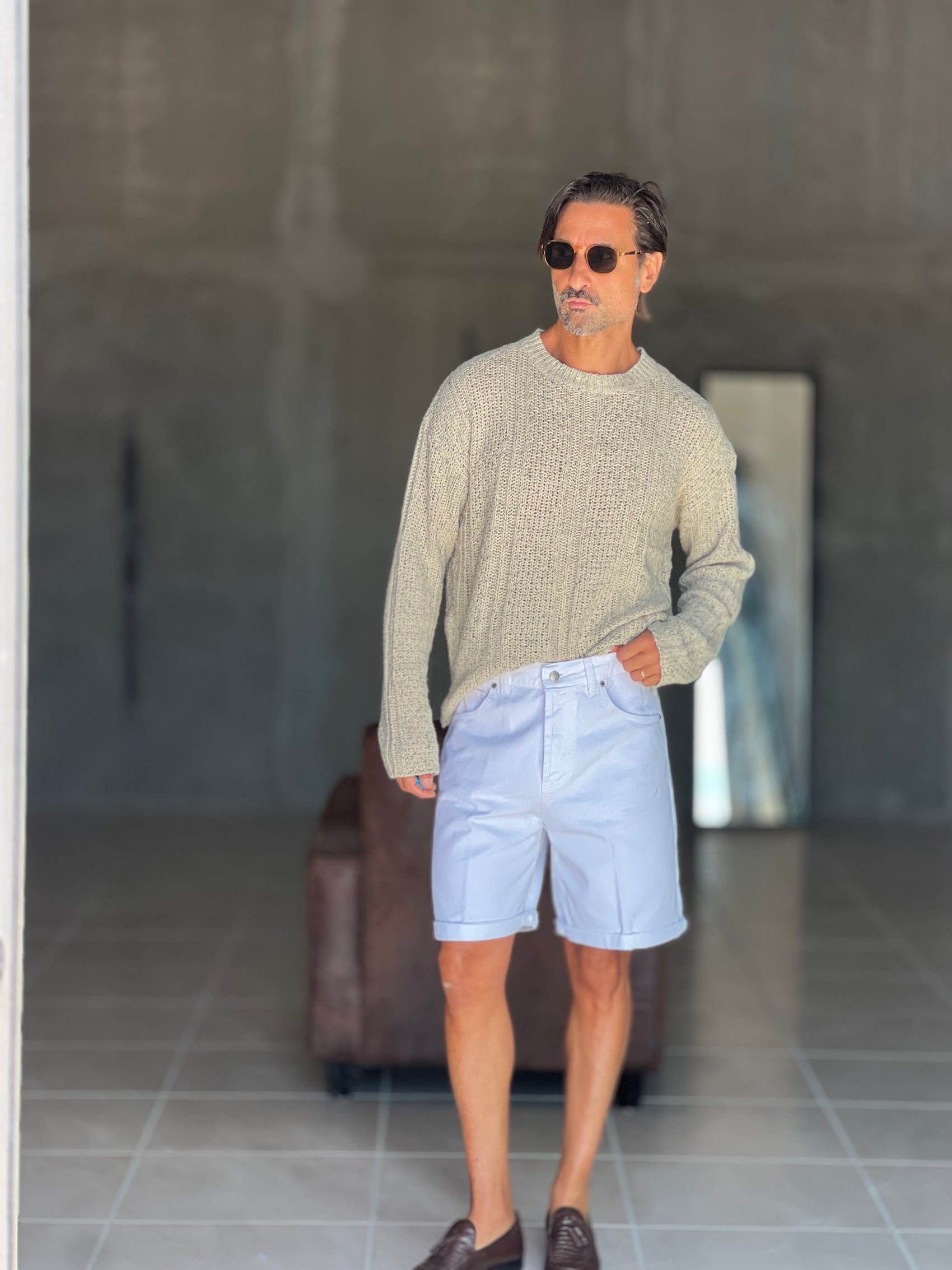 BERMUDA DENIM BIANCO. 316
