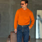 PULLOVER ARANCIO   MAGLIA INGLESE ROTTURE