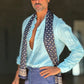 CAMICIA TURCHESE COREANA    LINO