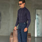WHITE VISCOSE TROUSERS WITH REGULAR BOTTOM