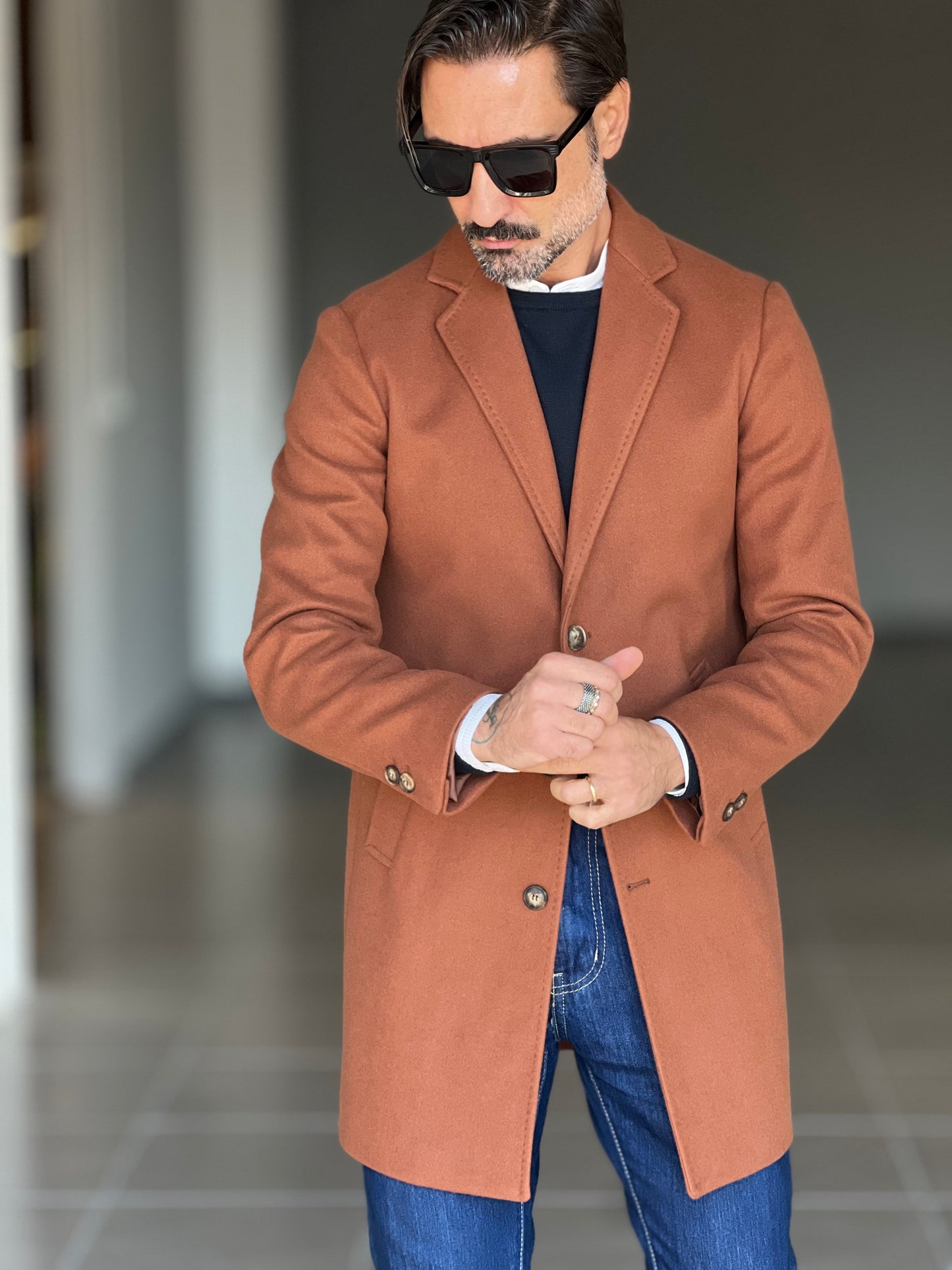 CAPPOTTO  CARAMELLO MODELLO BARONETTO