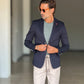 WHITE VISCOSE TROUSERS WITH REGULAR BOTTOM