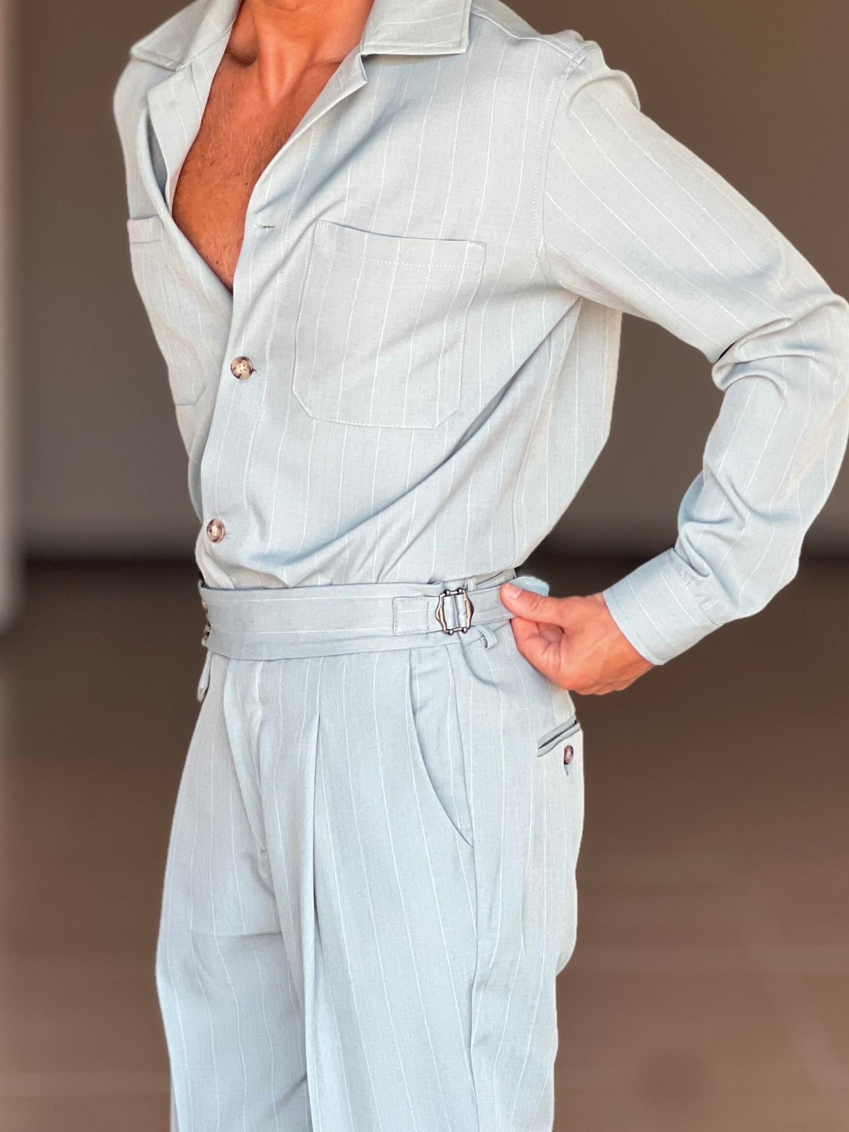 WHITE VISCOSE TROUSERS WITH REGULAR BOTTOM