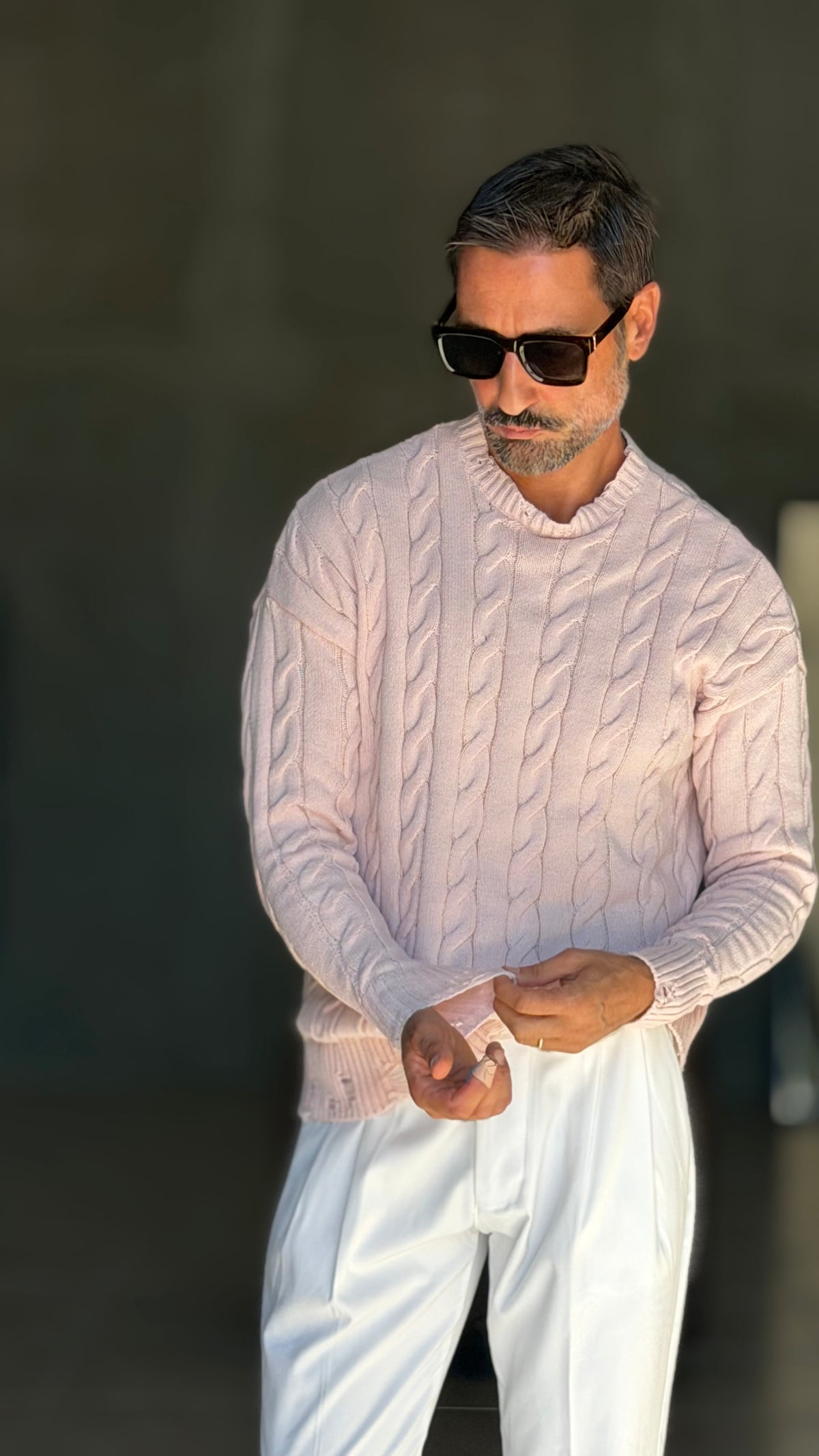 PULLOVER CIPRIA TRECCIA ROTTURE RUGULAR