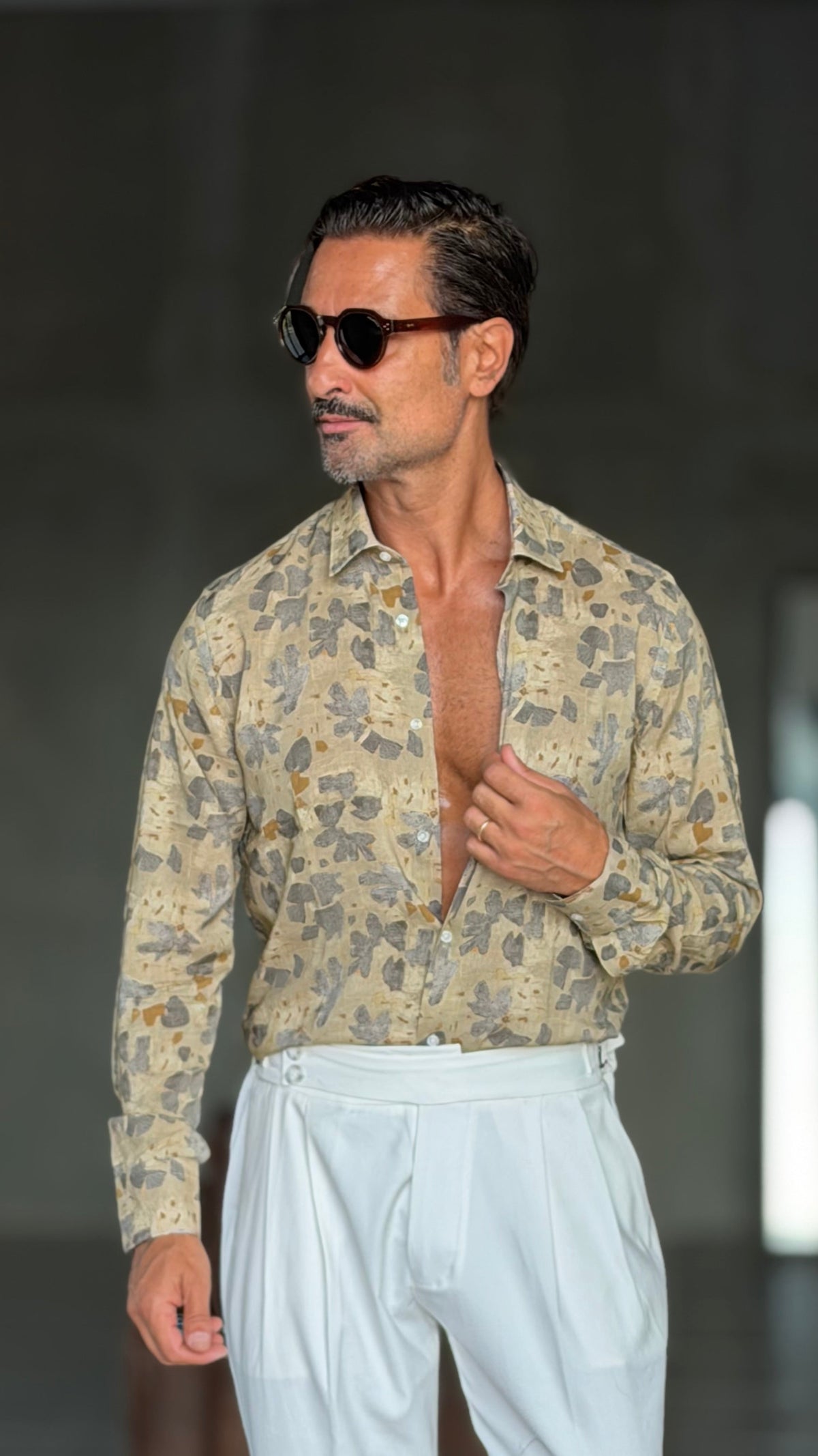 CAMICIA  XAGON FANTASIA BEIGE