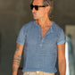 T SHIRT SERAFINO DENIM MISTO LINO