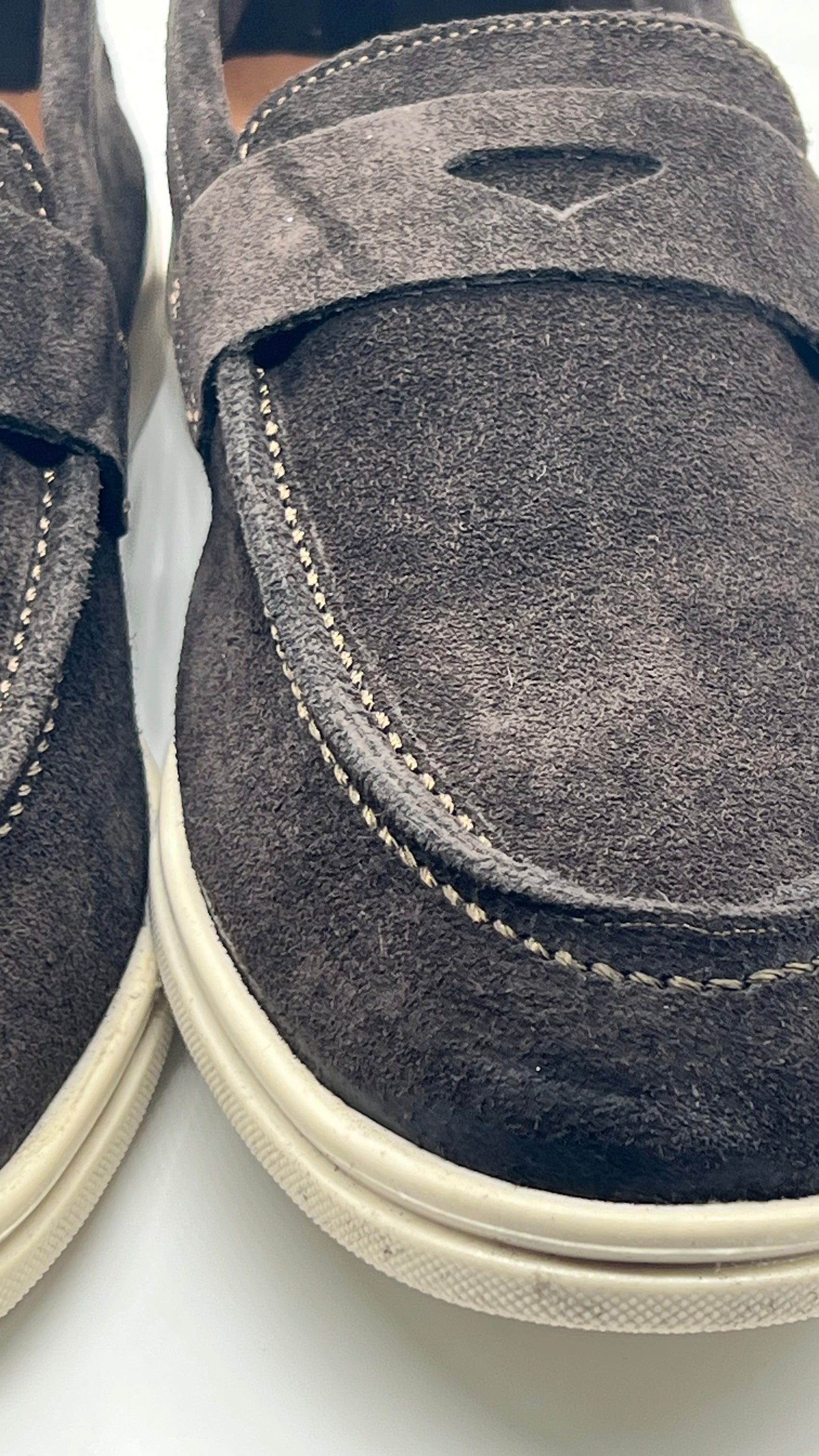 DOUBLE BUCKLE BLACK SUEDE LOAFERS