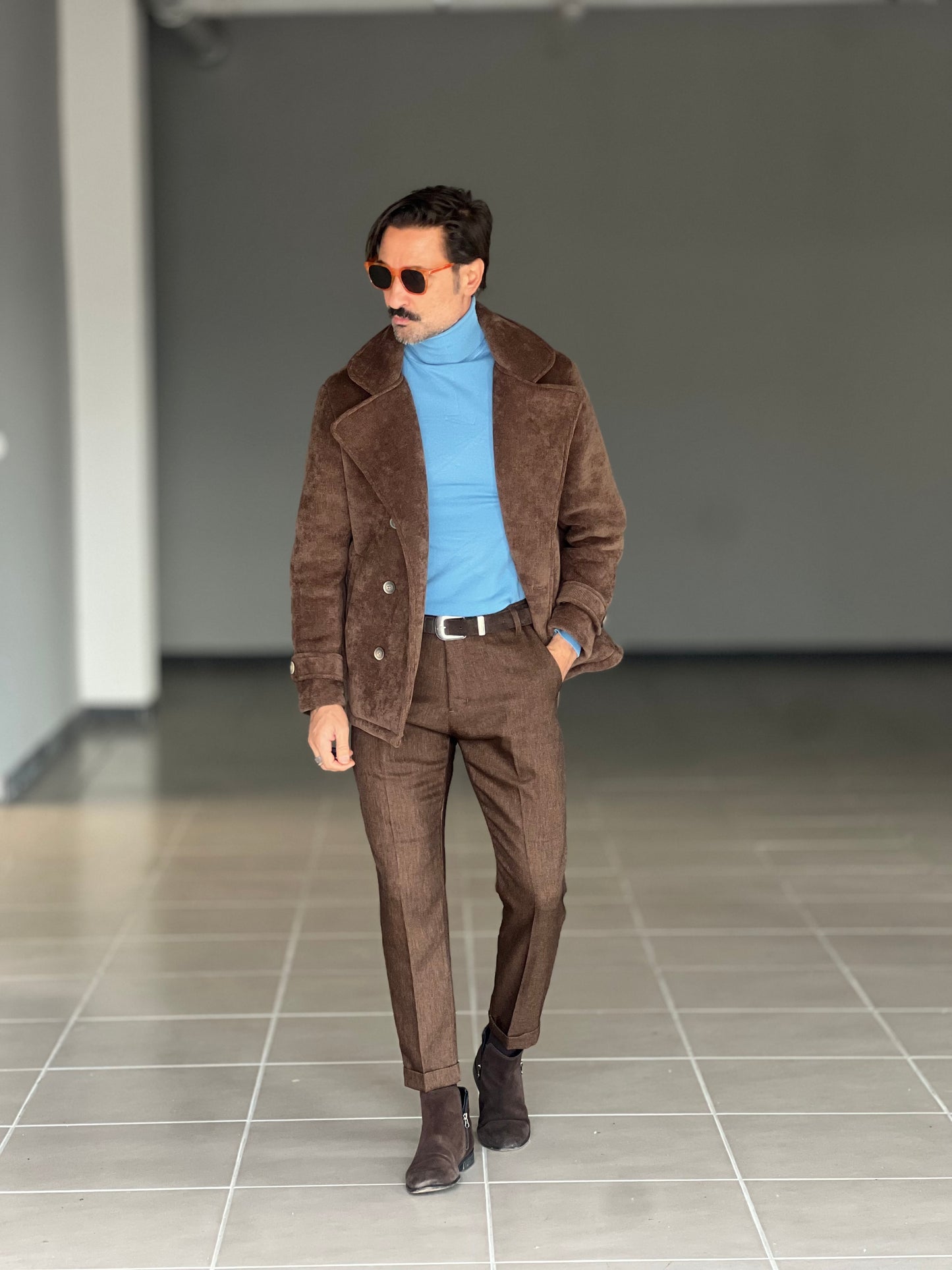 CAPPOTTINO MORO VELLUTO MILLERIGHE