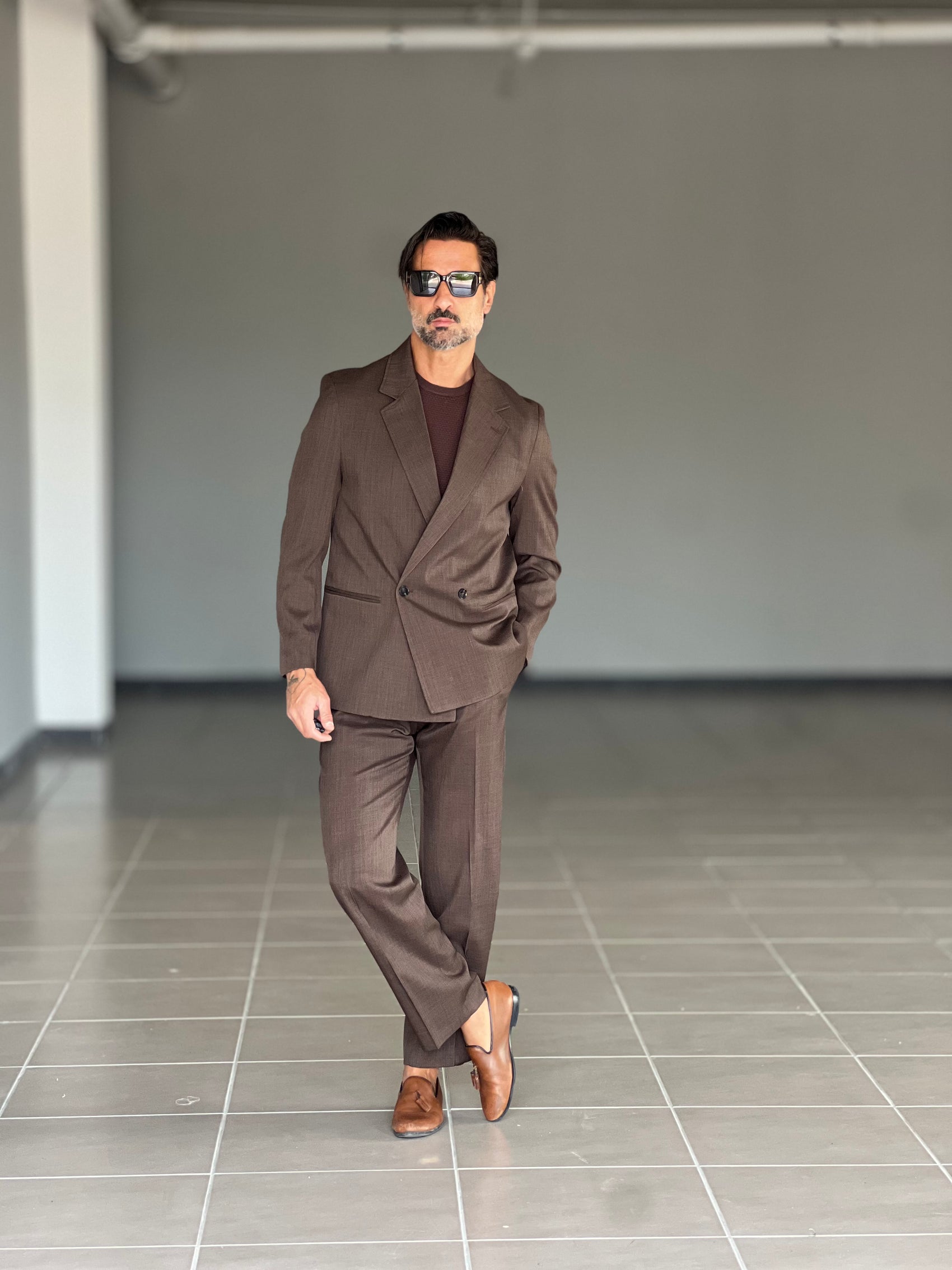 ABITO MORO   DOPPIOPETTO OVER FIT 00126