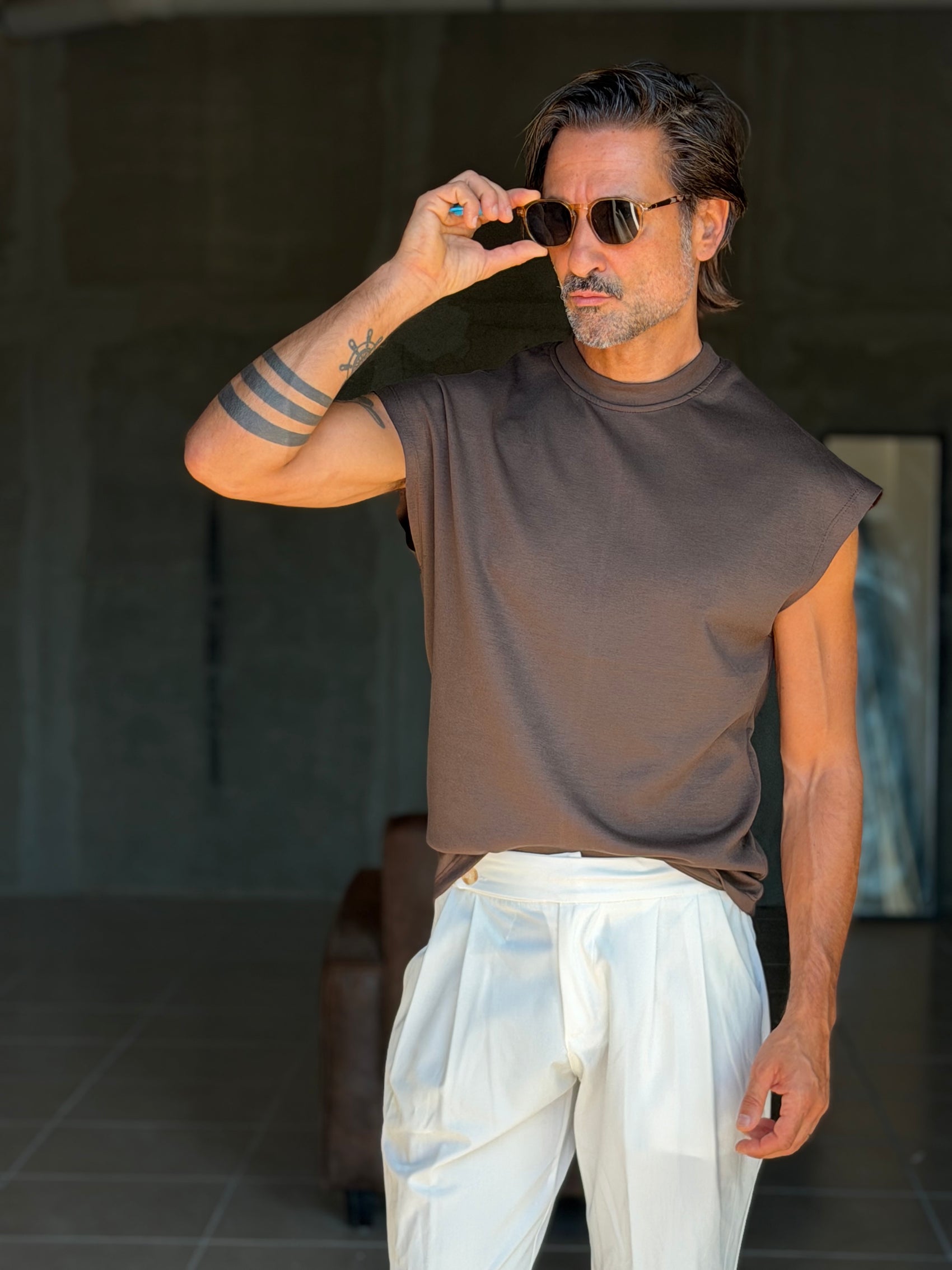 BOAT NECK T SHIRT