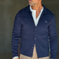 CARDIGAN  POLO BLU   BOTTONE COPERTO