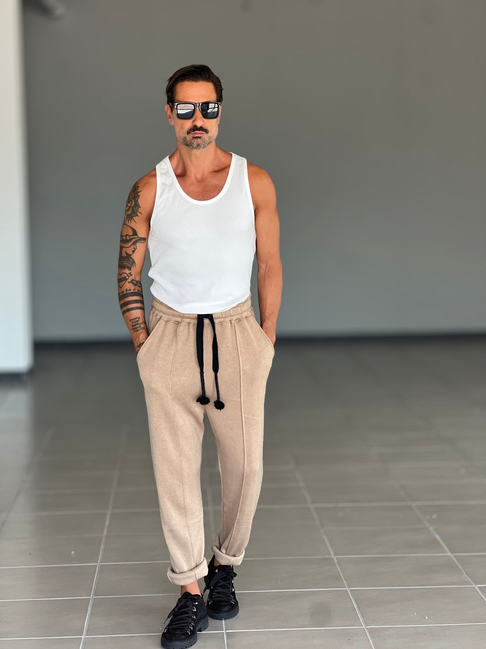 PANTALACCIO IN MAGLIA CAMMELLO XAGON