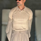 WHITE VISCOSE TROUSERS WITH REGULAR BOTTOM