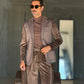 GIACCA XAGON MORO VELLUTO E TESSUTO 954(ABBINABILE AL PANTALONE VELLUTO XAGON 954)
