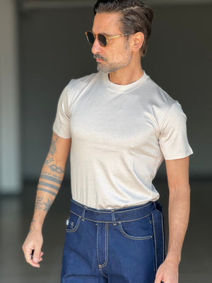 BOAT NECK T SHIRT
