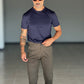 WHITE VISCOSE TROUSERS WITH REGULAR BOTTOM