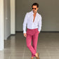 PANTALONE   BORDEAUX GESSATO PINCES. 0078