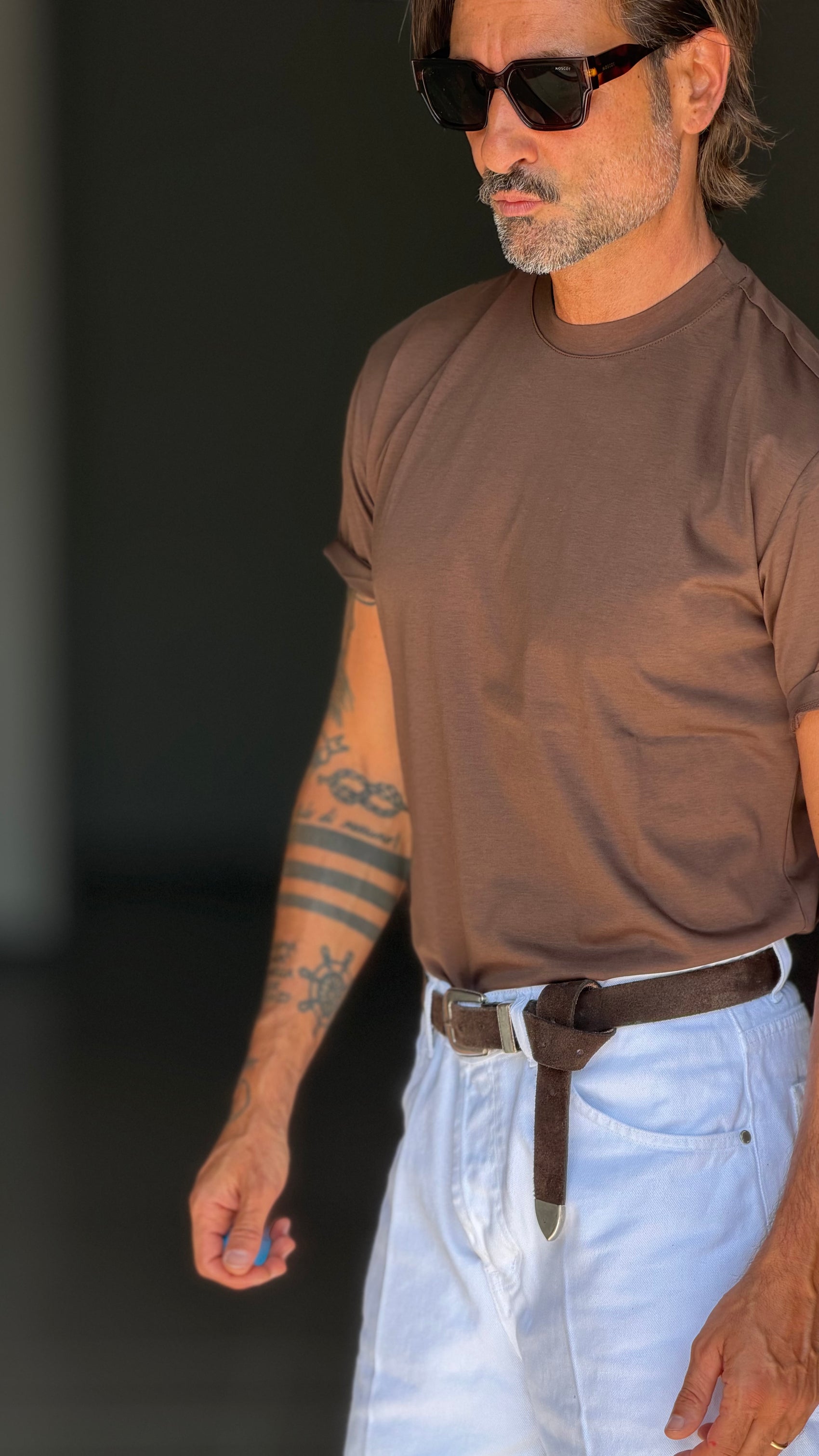 BOAT NECK T SHIRT