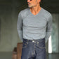 PULLOVER  GRIGIO  SCOLLO V VISCOSA E MISTI