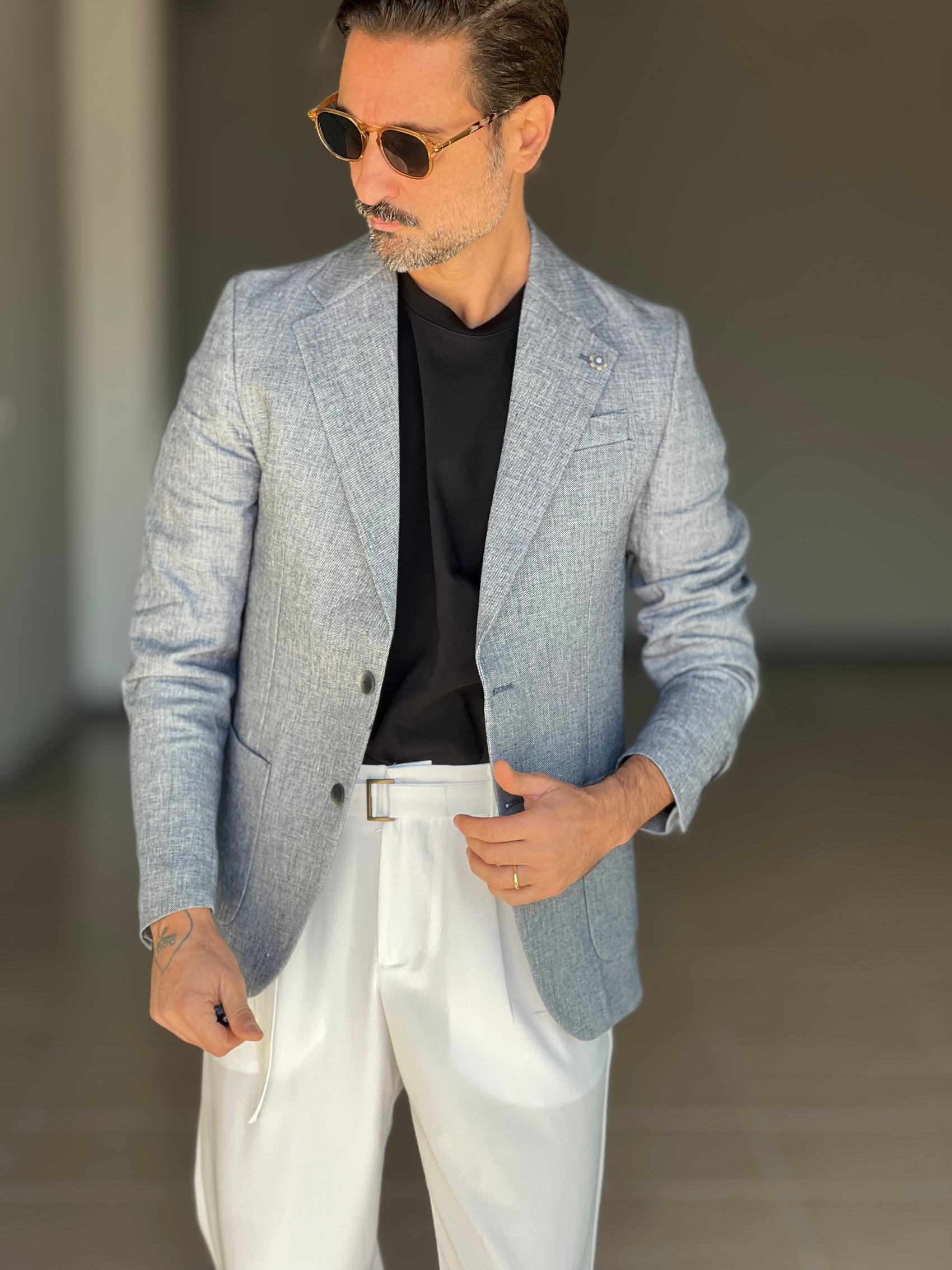 GIACCA XAGON GRIGIA FIAMMATA