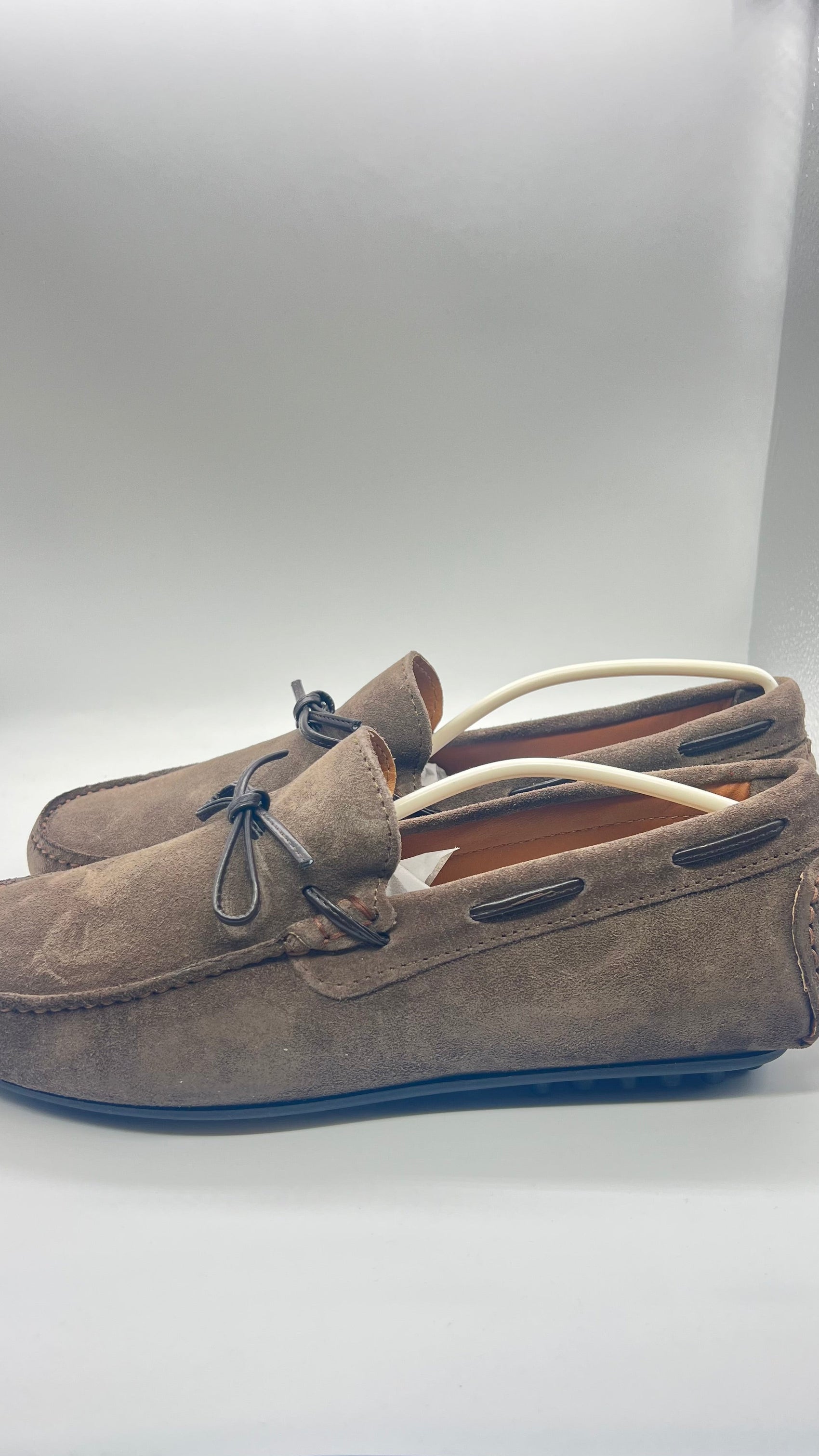 DOUBLE BUCKLE BLACK SUEDE LOAFERS